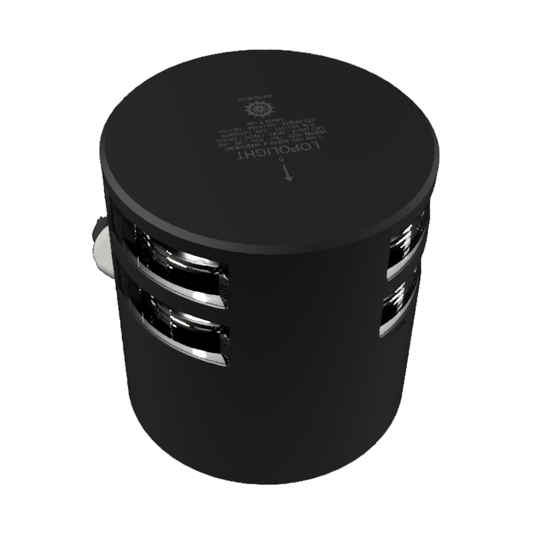 3nm Masthead, Double, black anodized